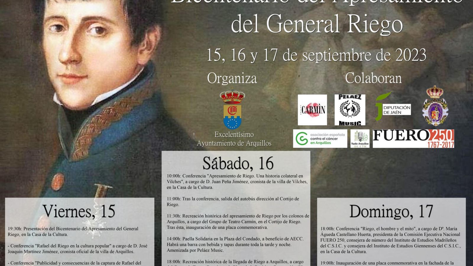Programación de la actividad en Arquillos.