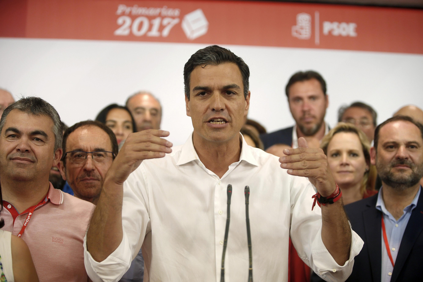 La jornada electoral de la primarias socialistas, en imágenes.