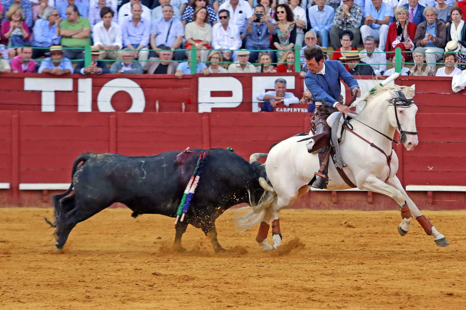 Corrida de Rejones en la plaza de Toros de Jerez