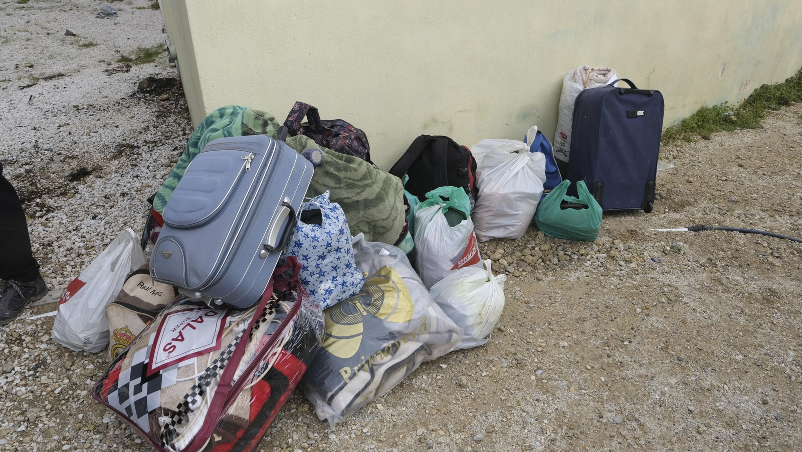 Imágenes del desalojo del asentamiento chabolista 'El Walili', en Níjar