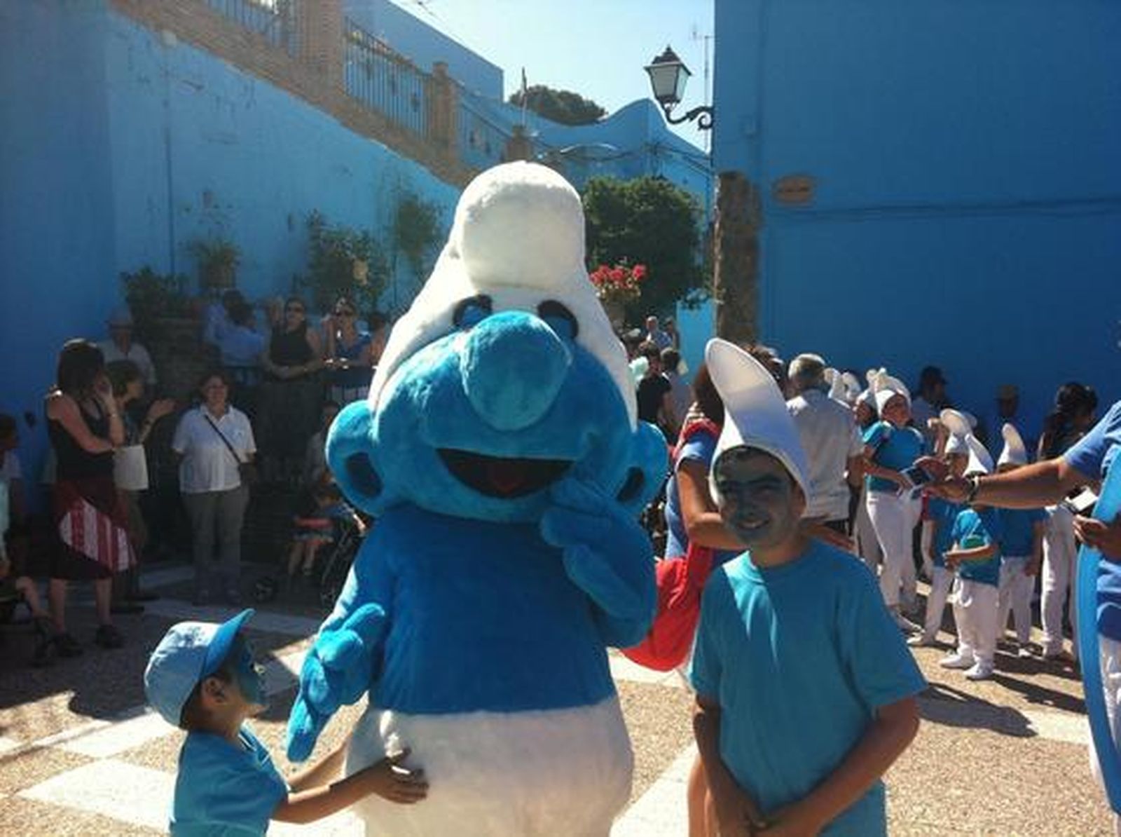 Imágenes del 'pueblo pitufo'