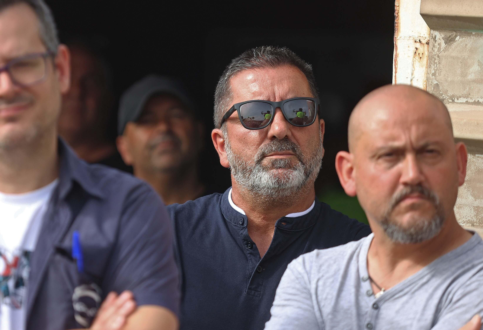 Imágenes de la asamblea de los huelguistas de Acerinox