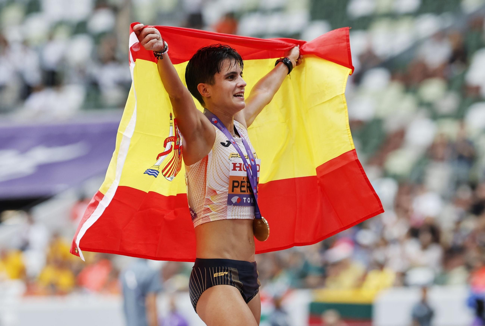Las mejores fotos del nuevo oro mundial de María Pérez