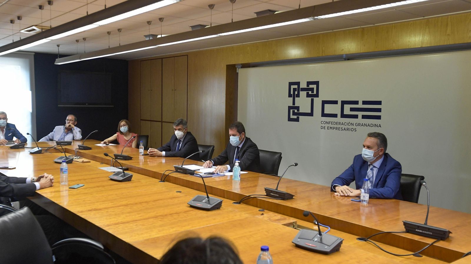 Mesa de trabajo de la Confederación Granadina de Empresarios