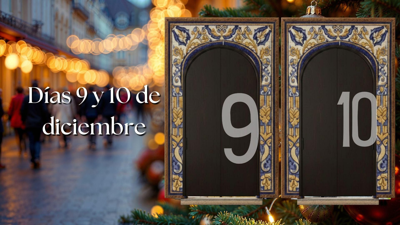 Dos días juntos del calendario de adviento