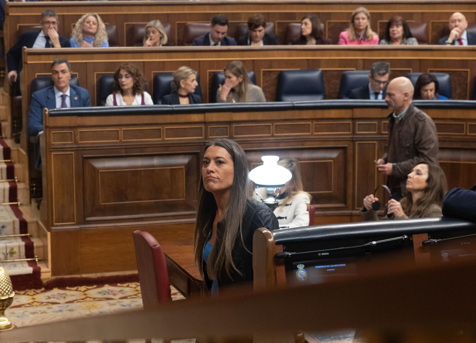 La portavoz de Junts en el Congreso, Míriam Nogueras, en el Congreso.