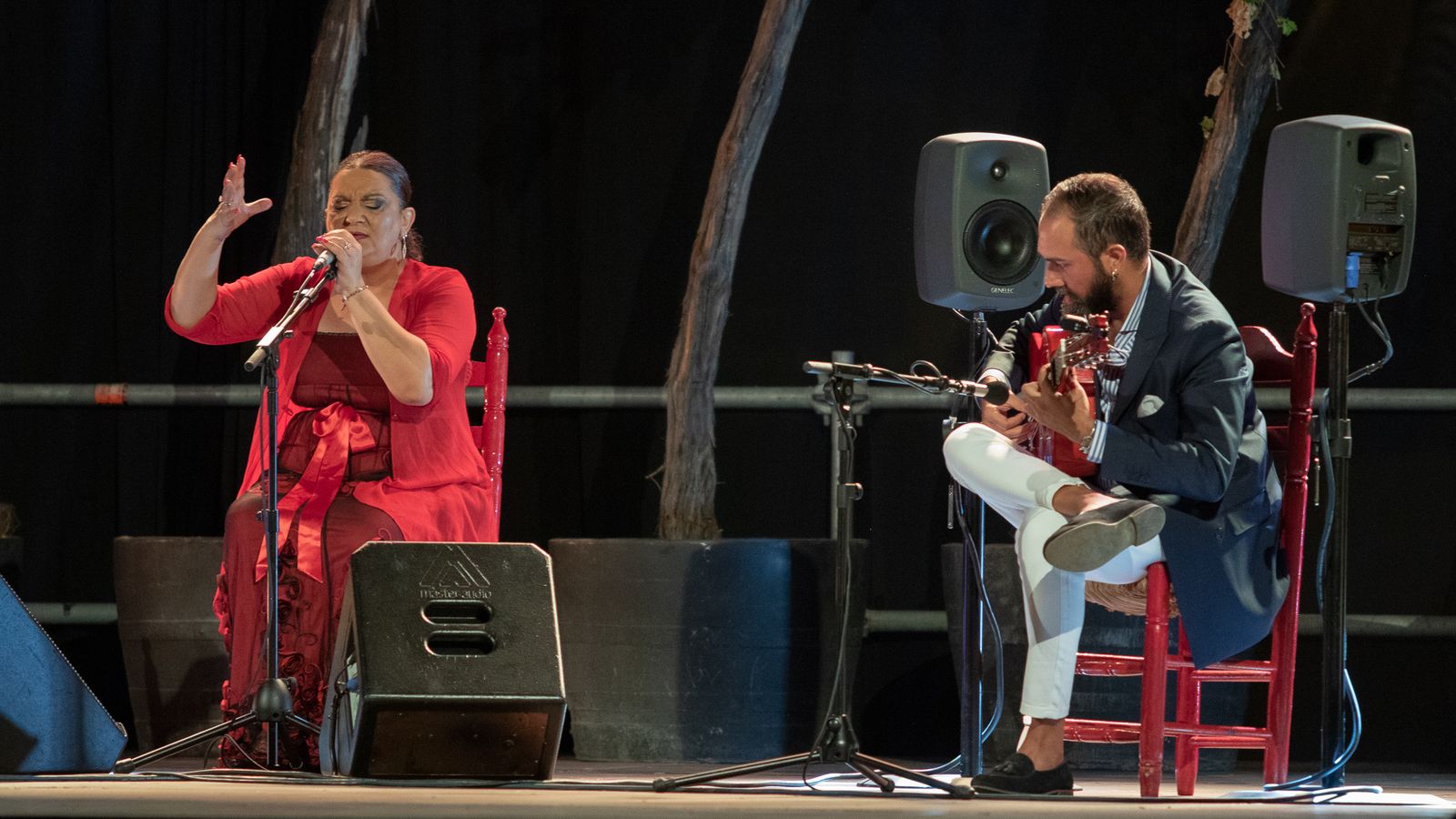 La Tana y Nono Jero, en su actuación.