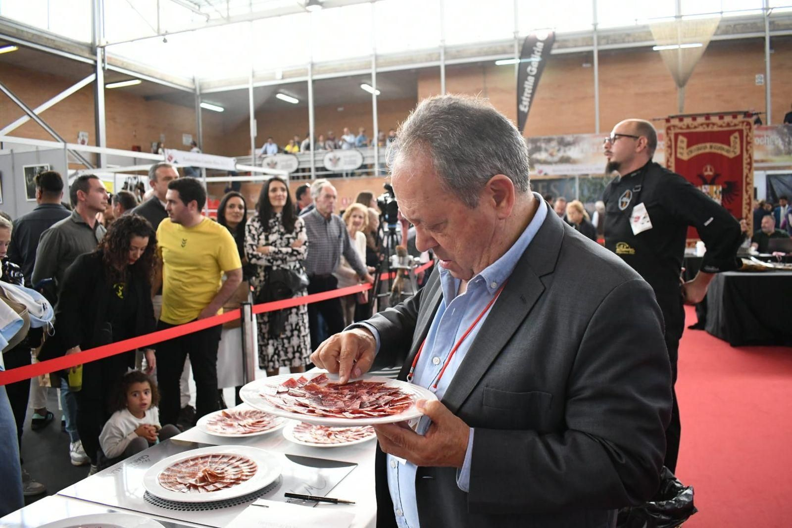 El concurso de mejor cortador en la Feria del Jamón de Los Pedroches, en imágenes