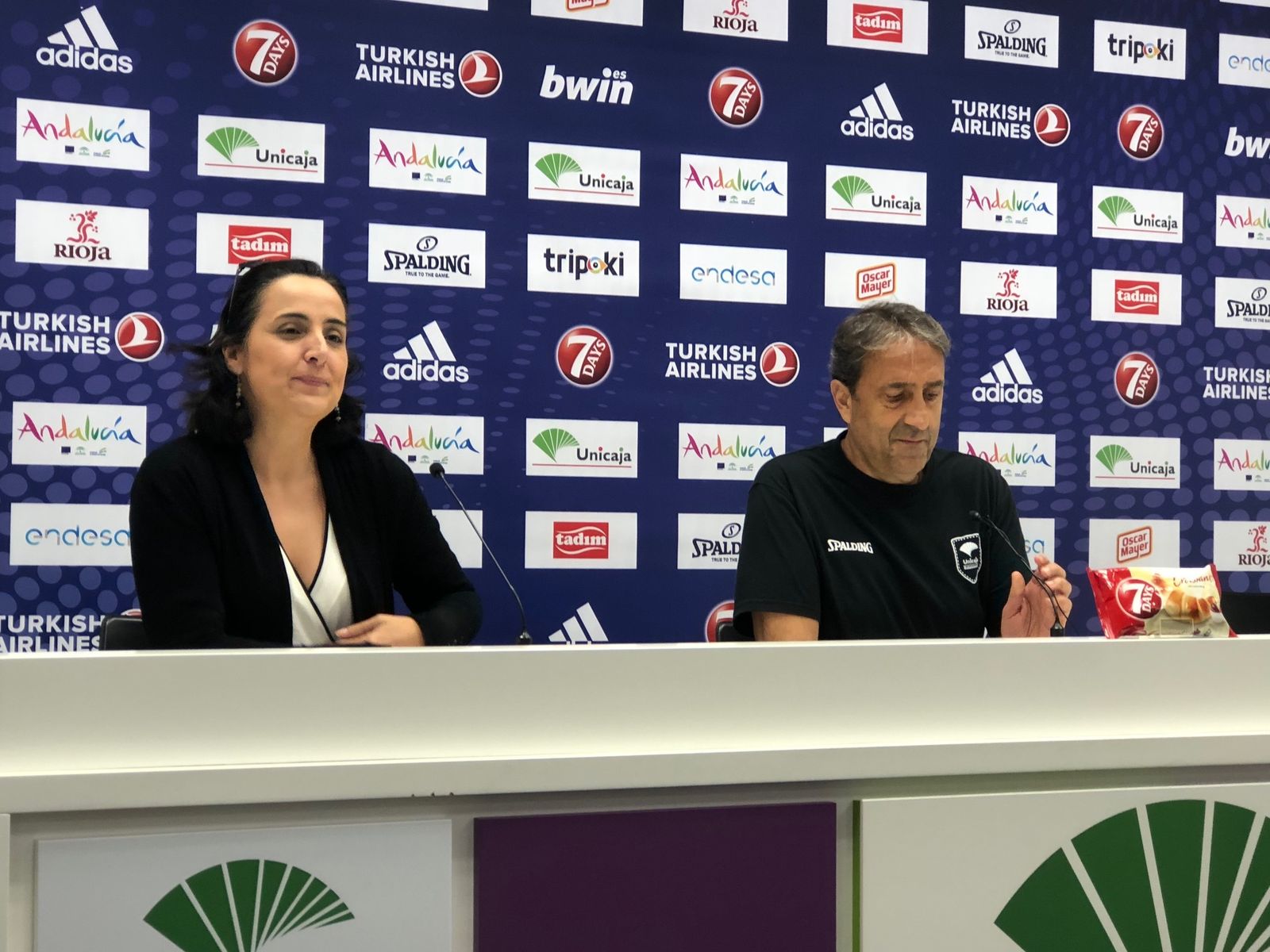 Casimiro, antes de la rueda de prensa en el Carpena.