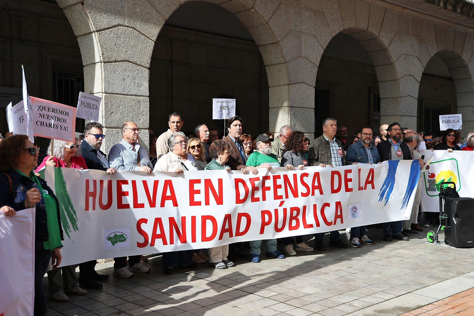 Concentración en defensa de la sanidad pública.