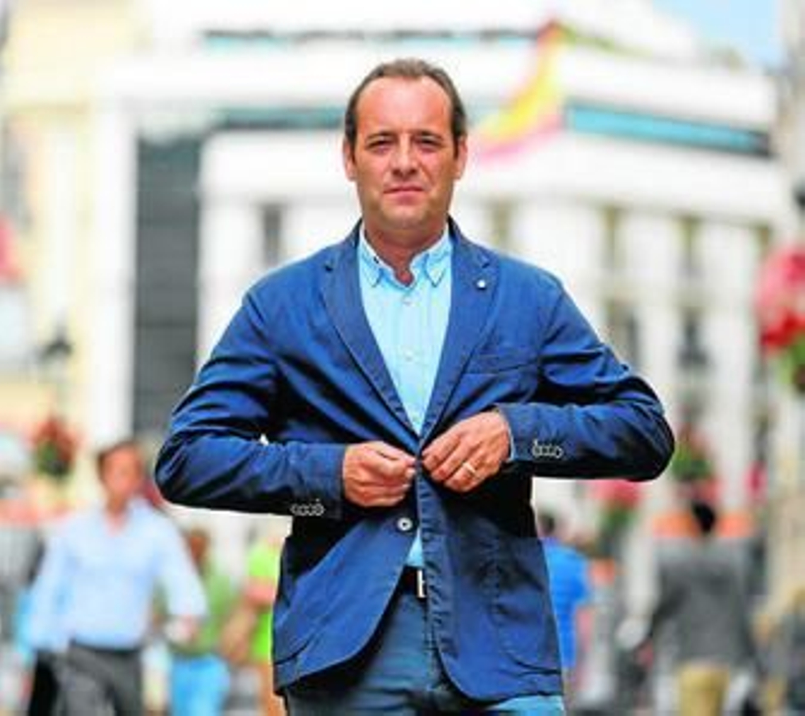 Juan Cassá, ayer, en la calle Larios.