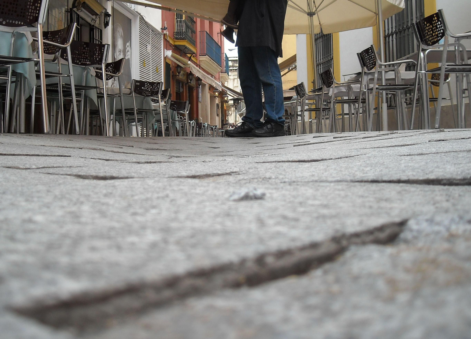 Pavimento de la céntrica calle General Polavieja.