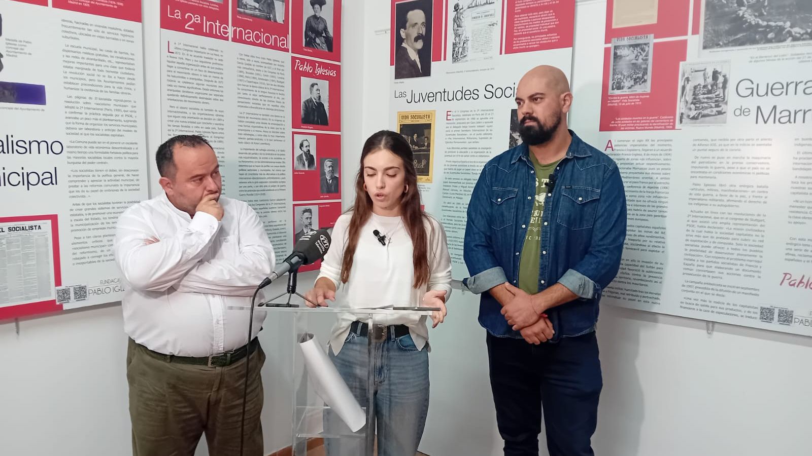 Antonio Salamanca, Daniela Márquez y Juan Antonio Galiot.
