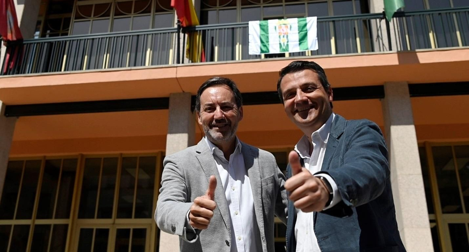 Antonio Fernández Monterrubio y José María Bellido, durante una rueda de prensa conjunta.