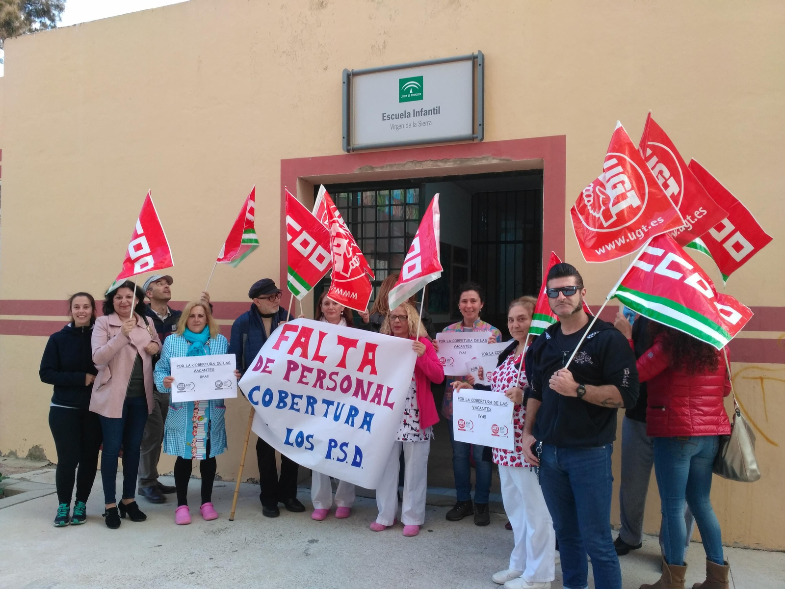 La concentración que tuvo lugar ayer.