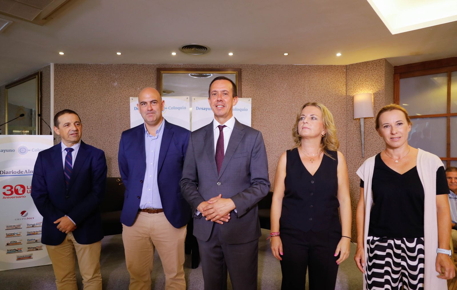 Imágenes del desayuno coloquio de Diario de Almería, con Jesús Barranco, CEO de La Unión