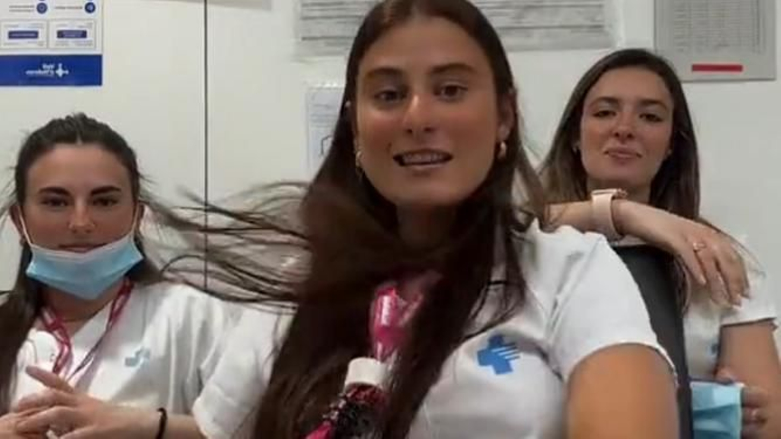 El fragmento del vídeo grabado por la enfermera gaditana