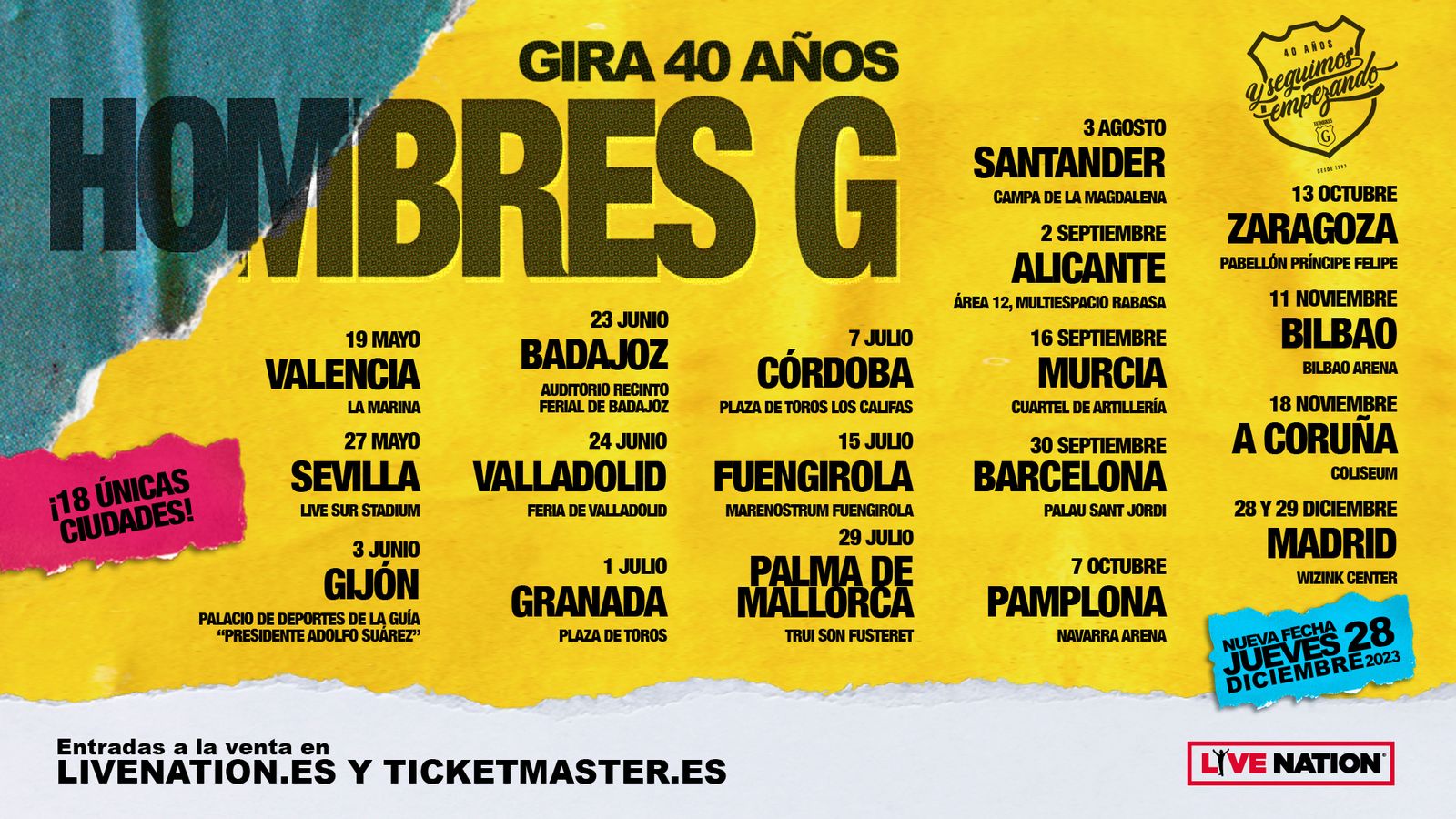Fechas de la gira