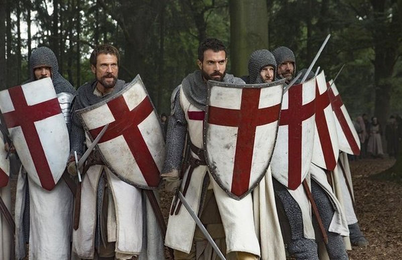 Los protagonistas de 'Knightfall'.