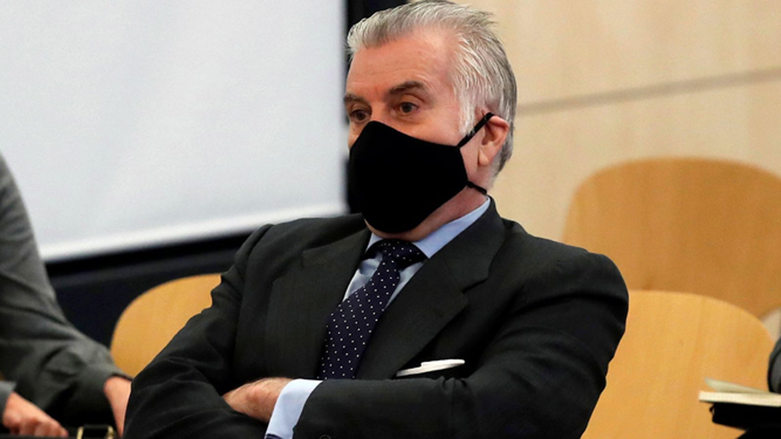 El extesorero del PP Luis Bárcenas, en un juicio por una de las múltiples causas que tiene abiertas.