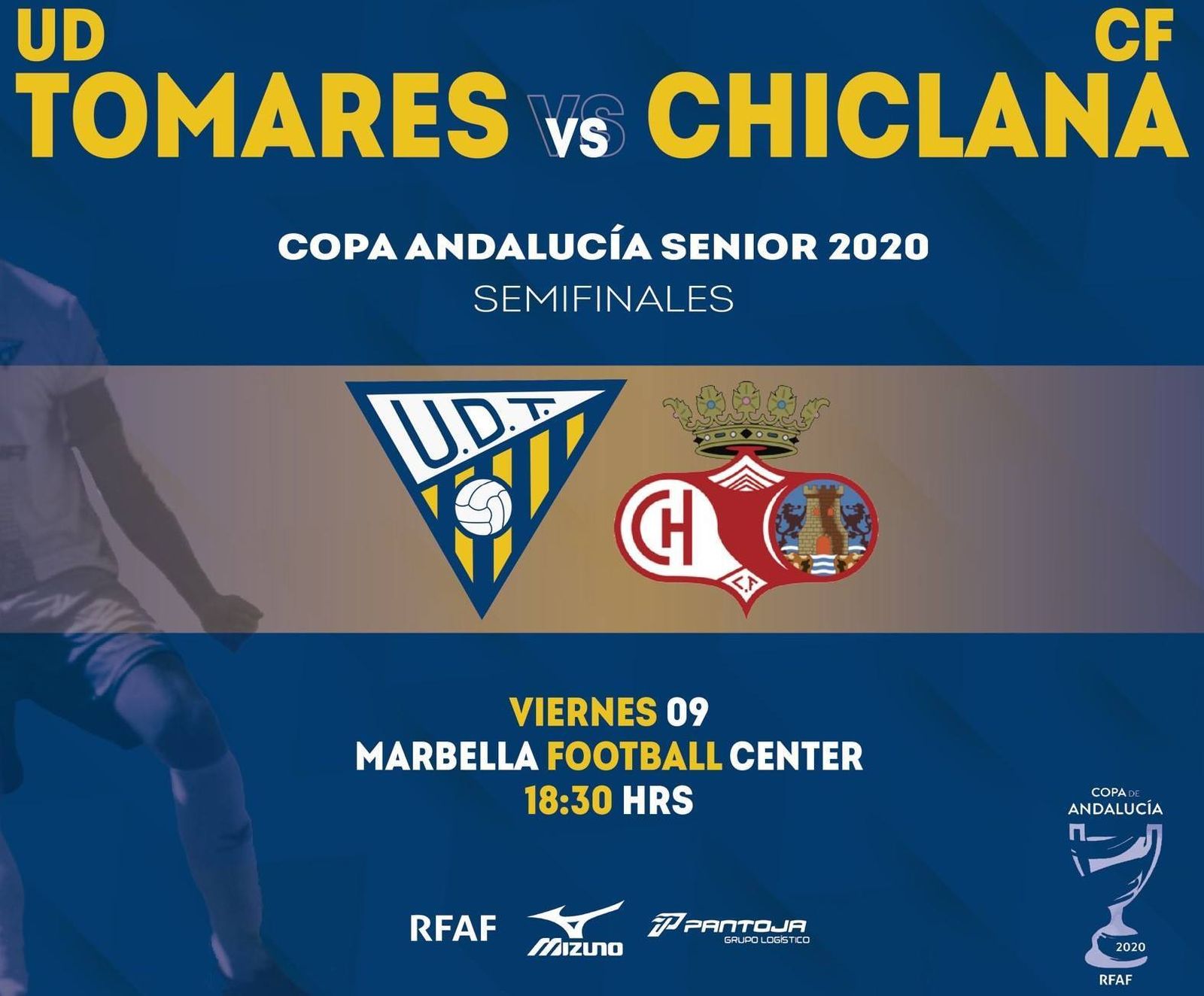 Cartel del duelo que se disputa este viernes en la Costa del Sol.