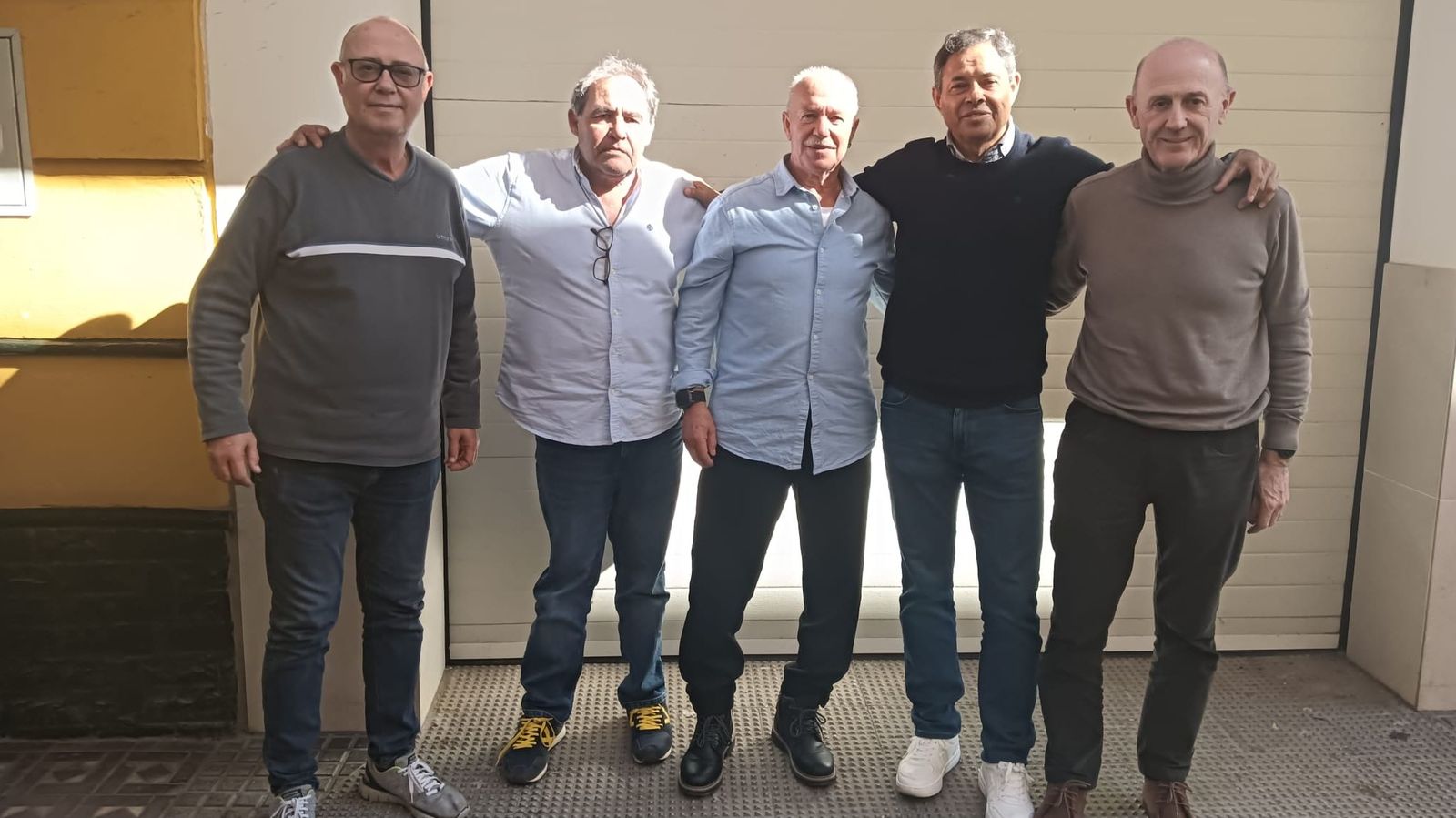 Julio Vega, Javier Sánchez Chico, Vicente Borrell, Paquito y Ángel Villar