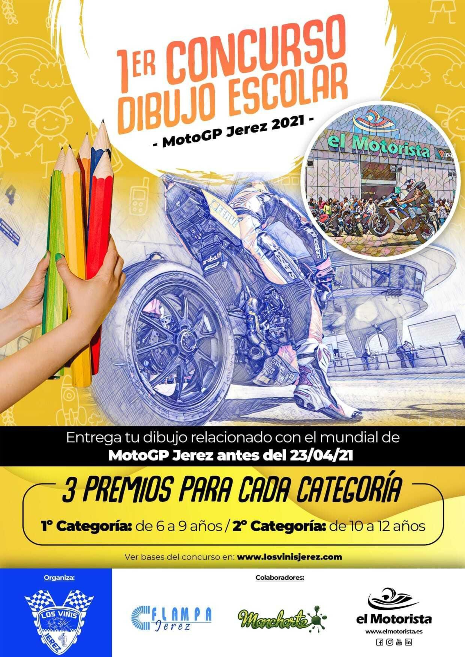 Éxito del I Concurso de Dibujo Escolar de la Asociación Motocultural ‘Los Viñis’