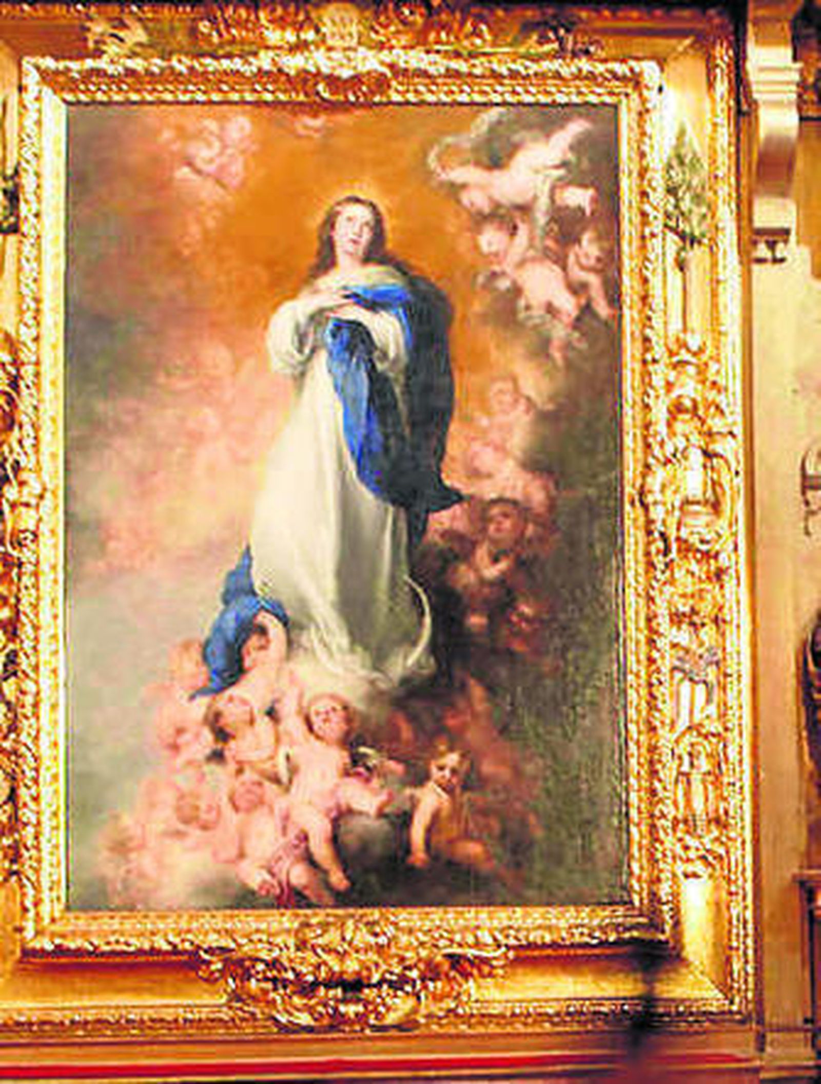 'La Inmaculada' en su marco original.