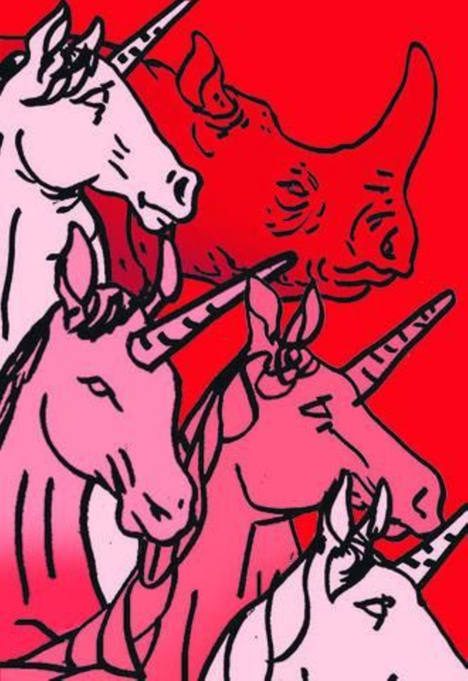 Un unicornio a la izquierda