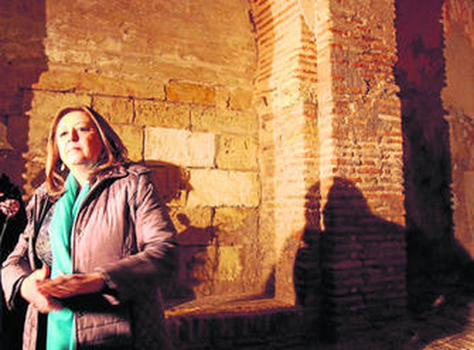 María del Mar Villafranca explicó ayer los trabajos de restauración realizados.