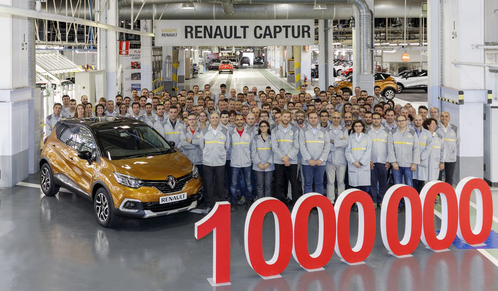 Renault ha producido un millón de Captur en Valladolid en 4 años.
