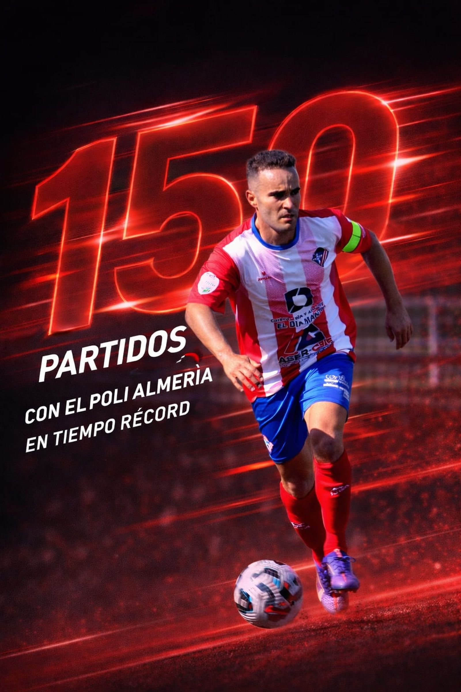 Linares alcanza los 150 partidos con el Poli Almería tras contar con minutos ante el Villacarrillo.