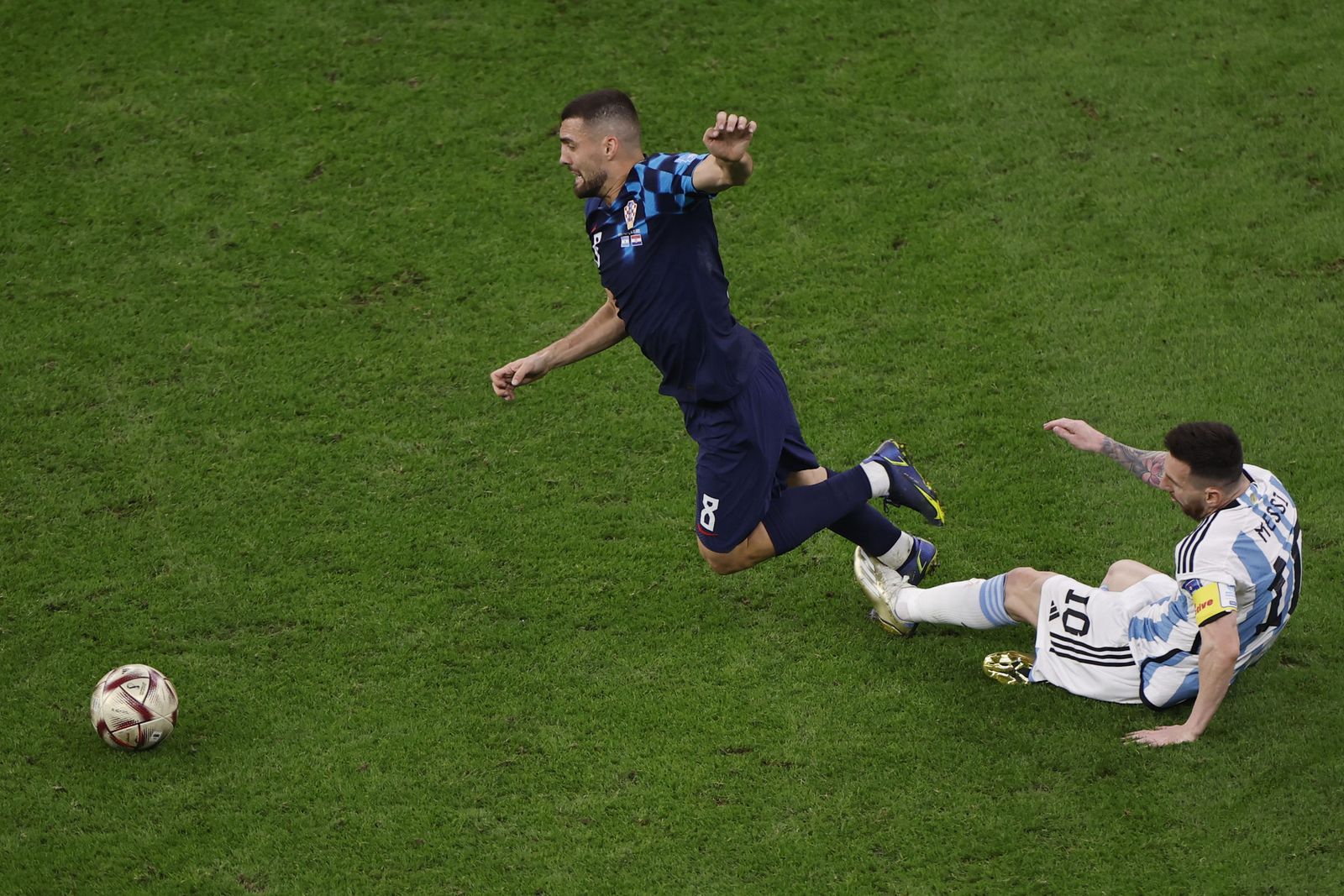 Las fotos de Messi contra Croacia