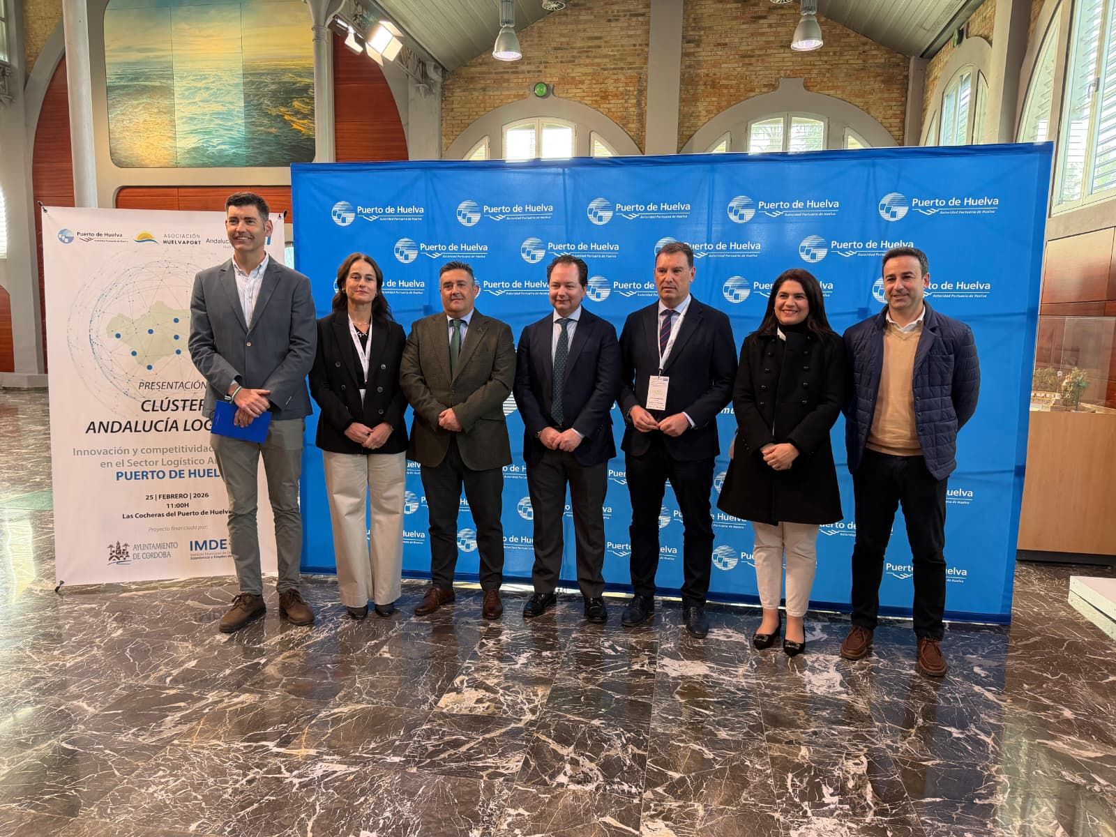 Presentacion del Clúster Andalucía Logistics en Las Cocheras del Puerto de Huelva.