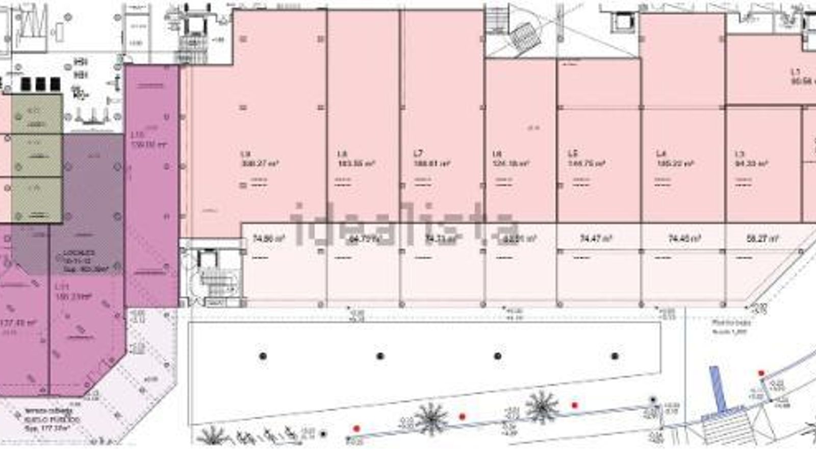 Plano de distribución de los locales del centro comercial del Hotel Cádiz Bahía. Plano de distribución de los locales del centro comercial del Hotel Cádiz Bahía.
