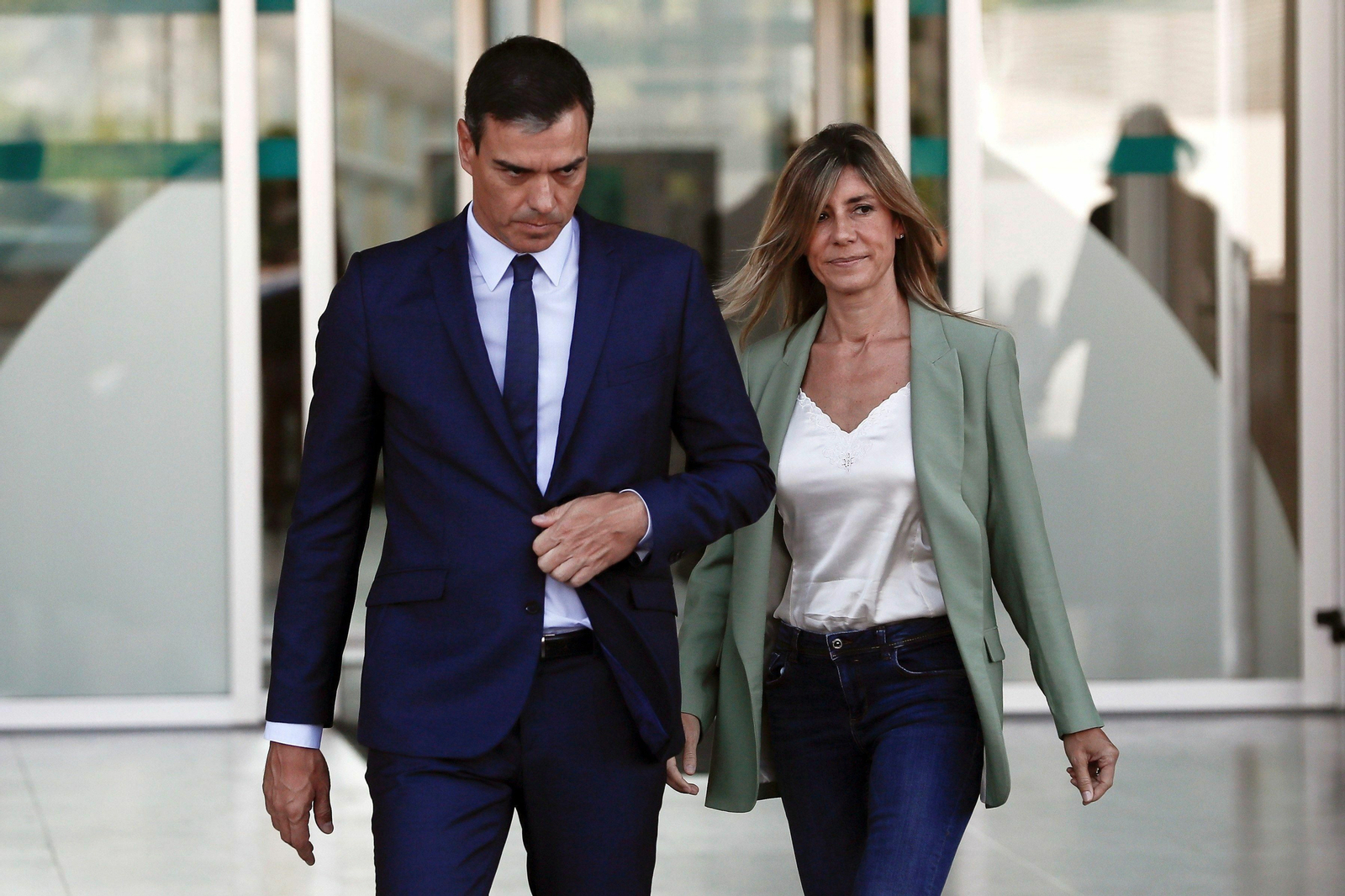 Pedro Sánchez junto a su mujer, Begoña Gómez