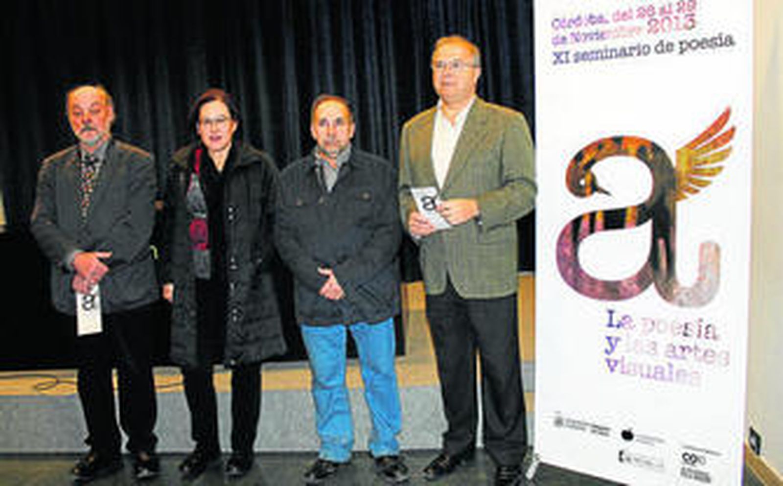 Bernd Dietz, María Ángeles Hermosilla, Francisco Gálvez y Juan Miguel Moreno Calderón, ayer, en la inauguración del seminario.