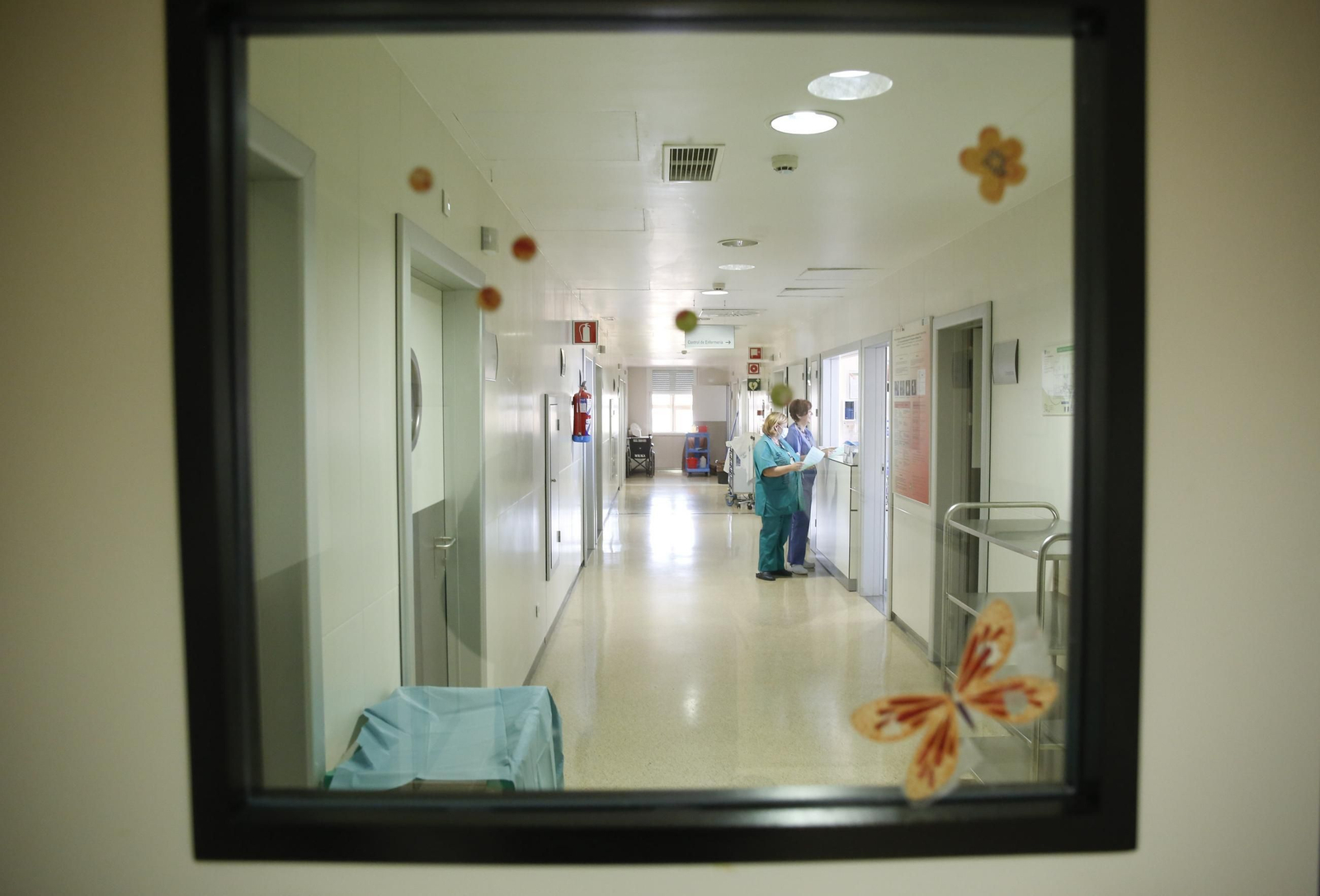 Vario sanitarios en un centro hospitalario de Málaga.