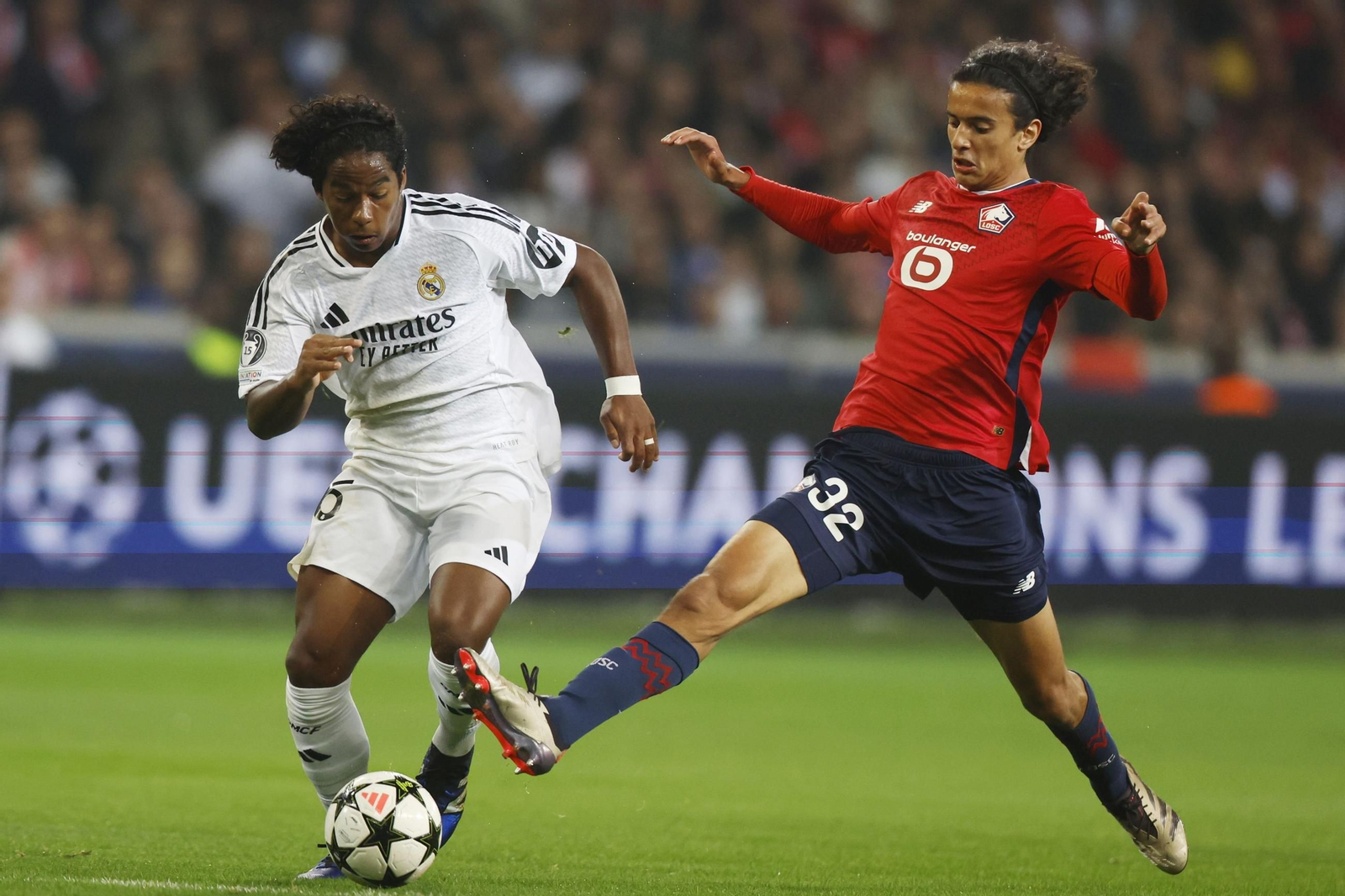 El Lille-Real Madrid, en fotos