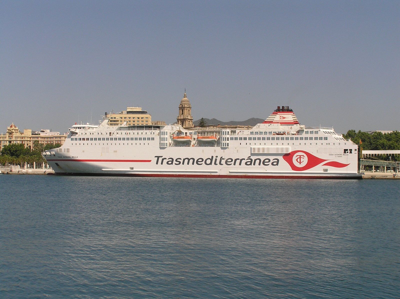 El ferry ‘Ciudad Autónoma Melilla’ que cubrirá la línea del mar de Alborán desde el jueves.