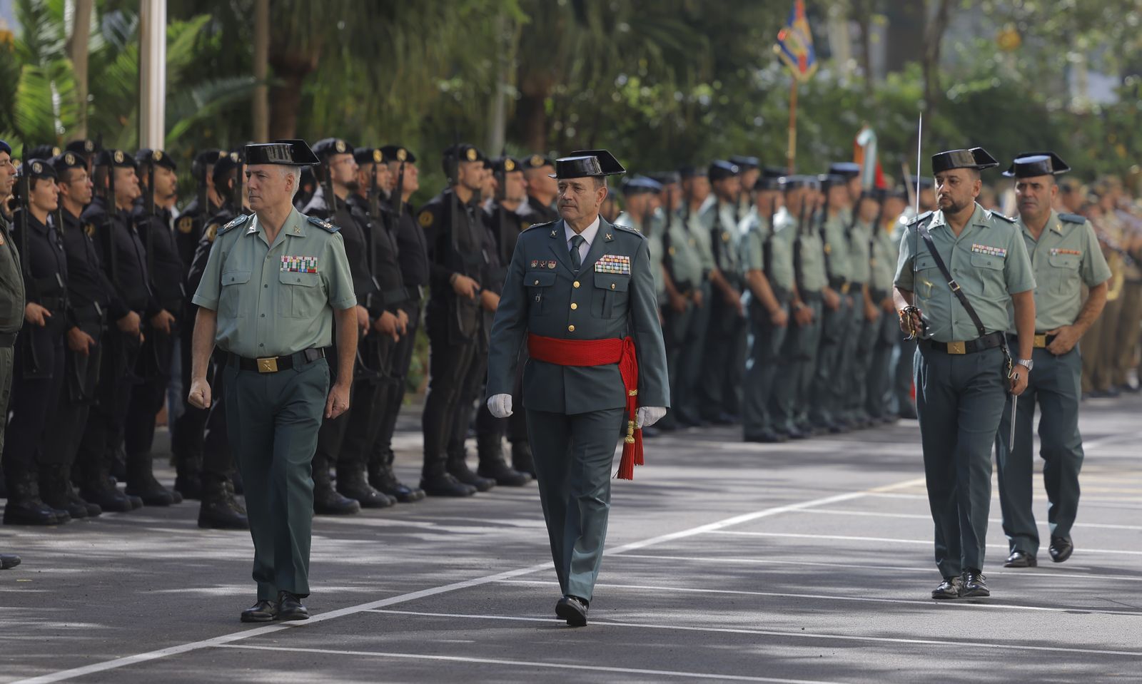 Las fotos de la despedida del  jefe de la IV Zona de la Guardia Civil, Alfonso Rodríguez Castillo