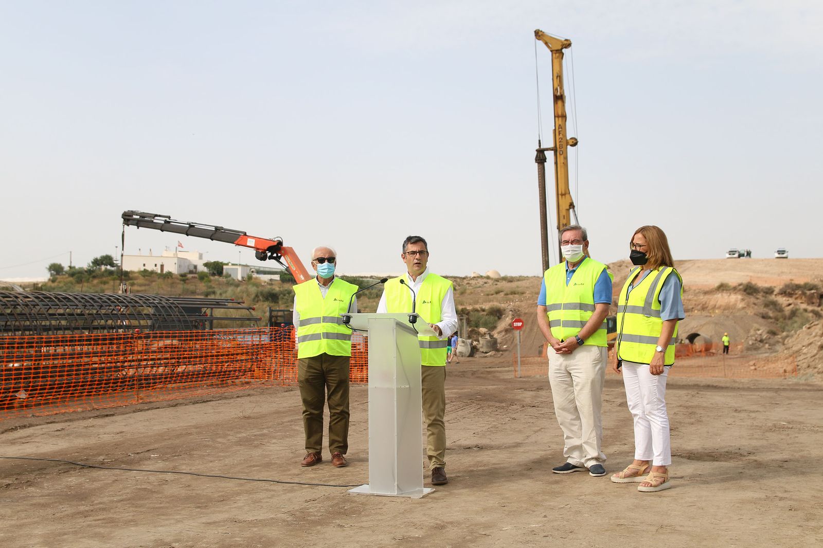 Fotogalería de la visita del ministro Félix Bolaños a las obras del AVE