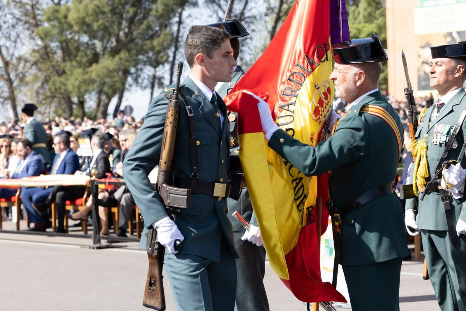 Acto de jura de bandera de la 130ª promoción de guardias civiles de la Academia de Baeza