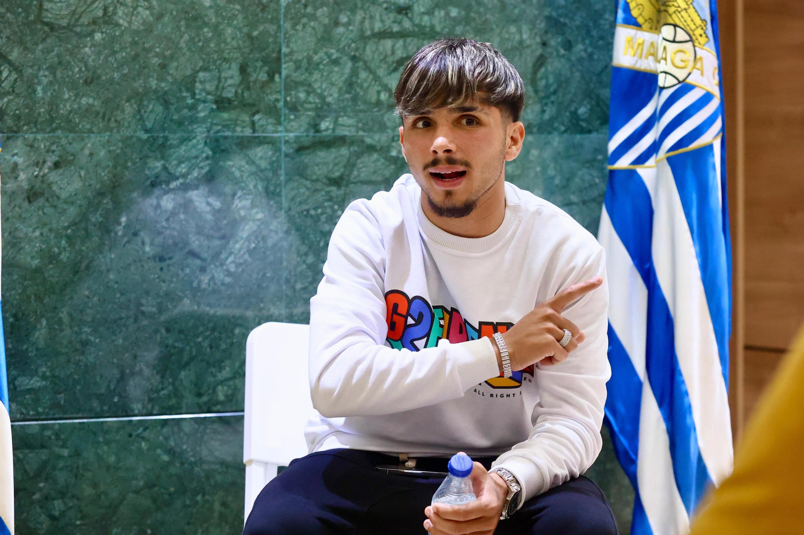 Las fotos de la entrevista a Kevin Medina, jugador del Málaga