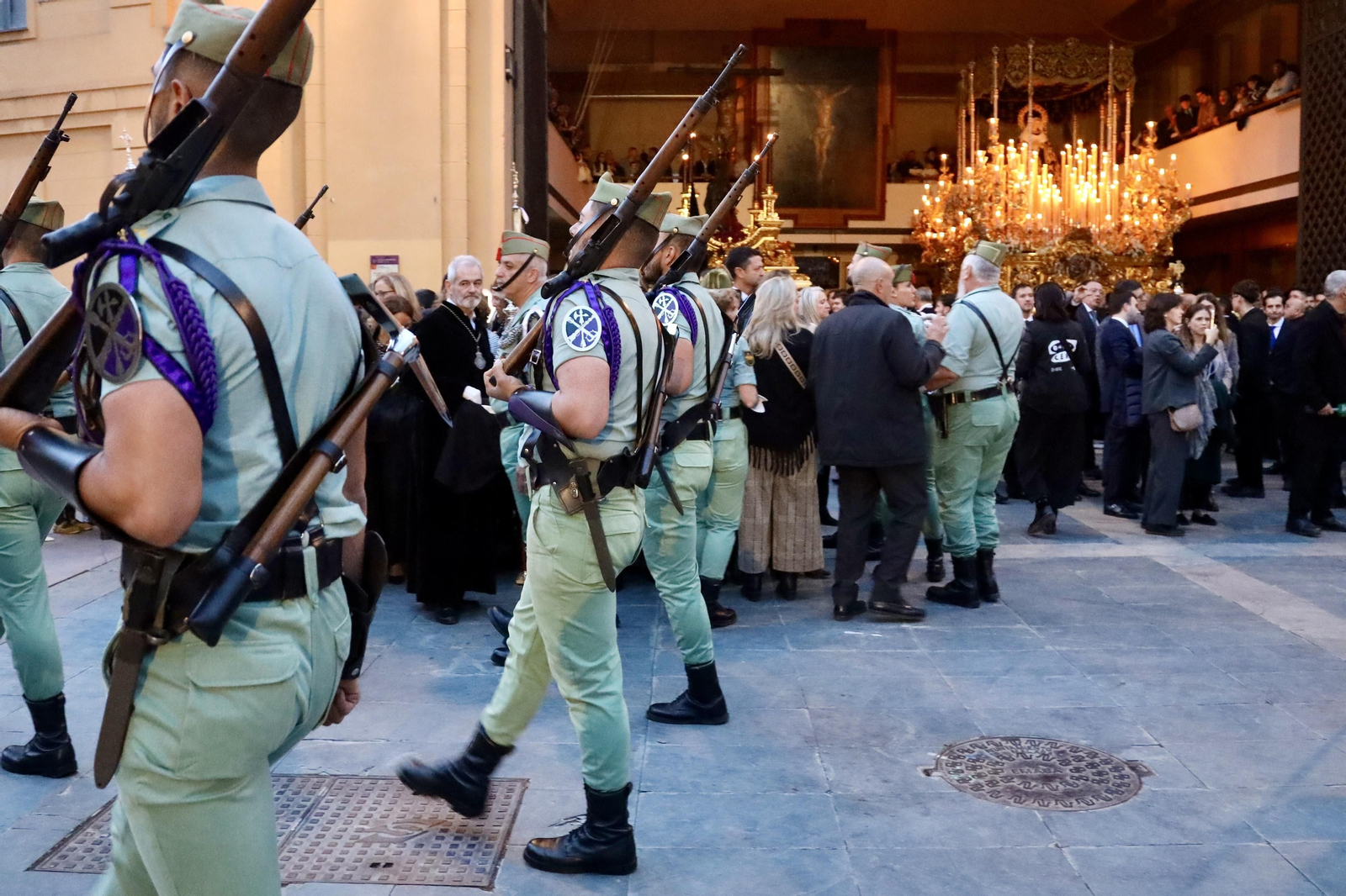 Las fotos de la procesión de Mena con la Legión en el Jueves Santo en Málaga