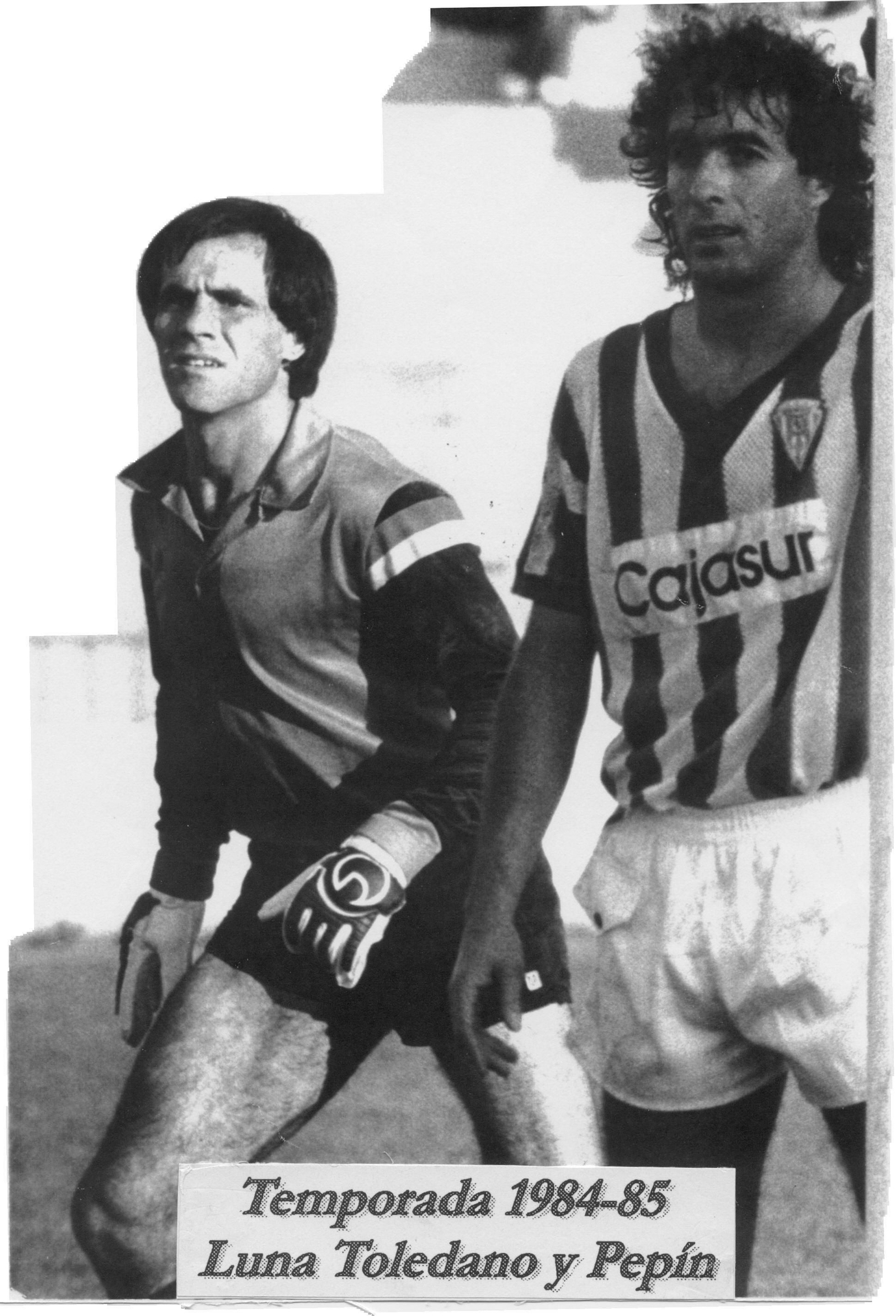 Luna Toledano y Pepín, dos de los estandartes de aquel Córdoba CF en Tercera División.