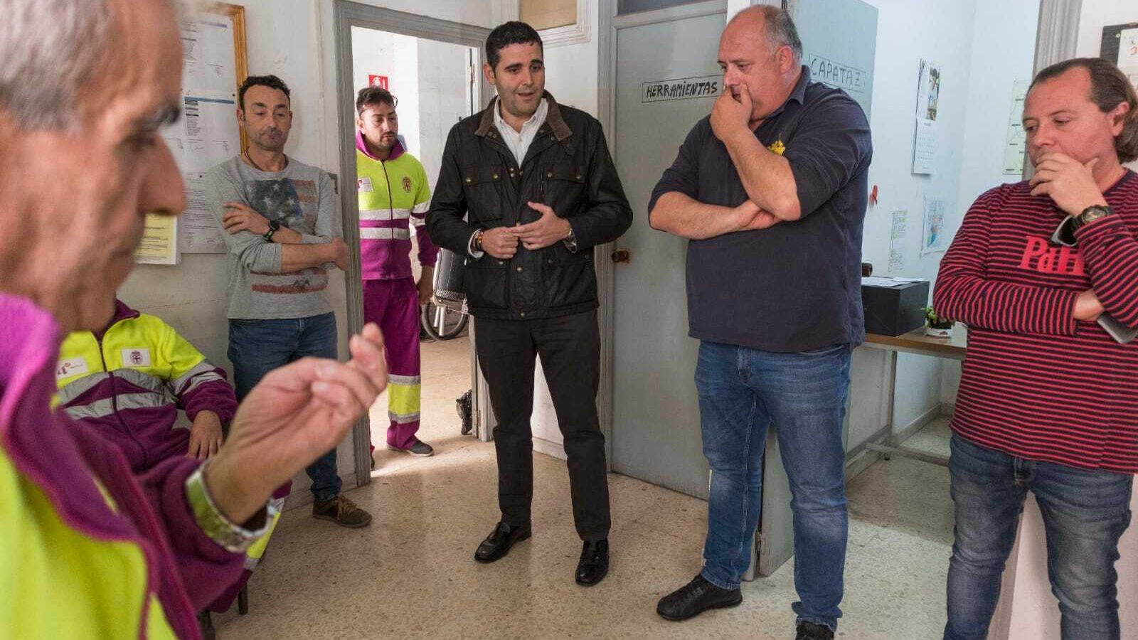 El concejal en la visita realizada este pasado jueves al cuartelillo de Calzada de Castro