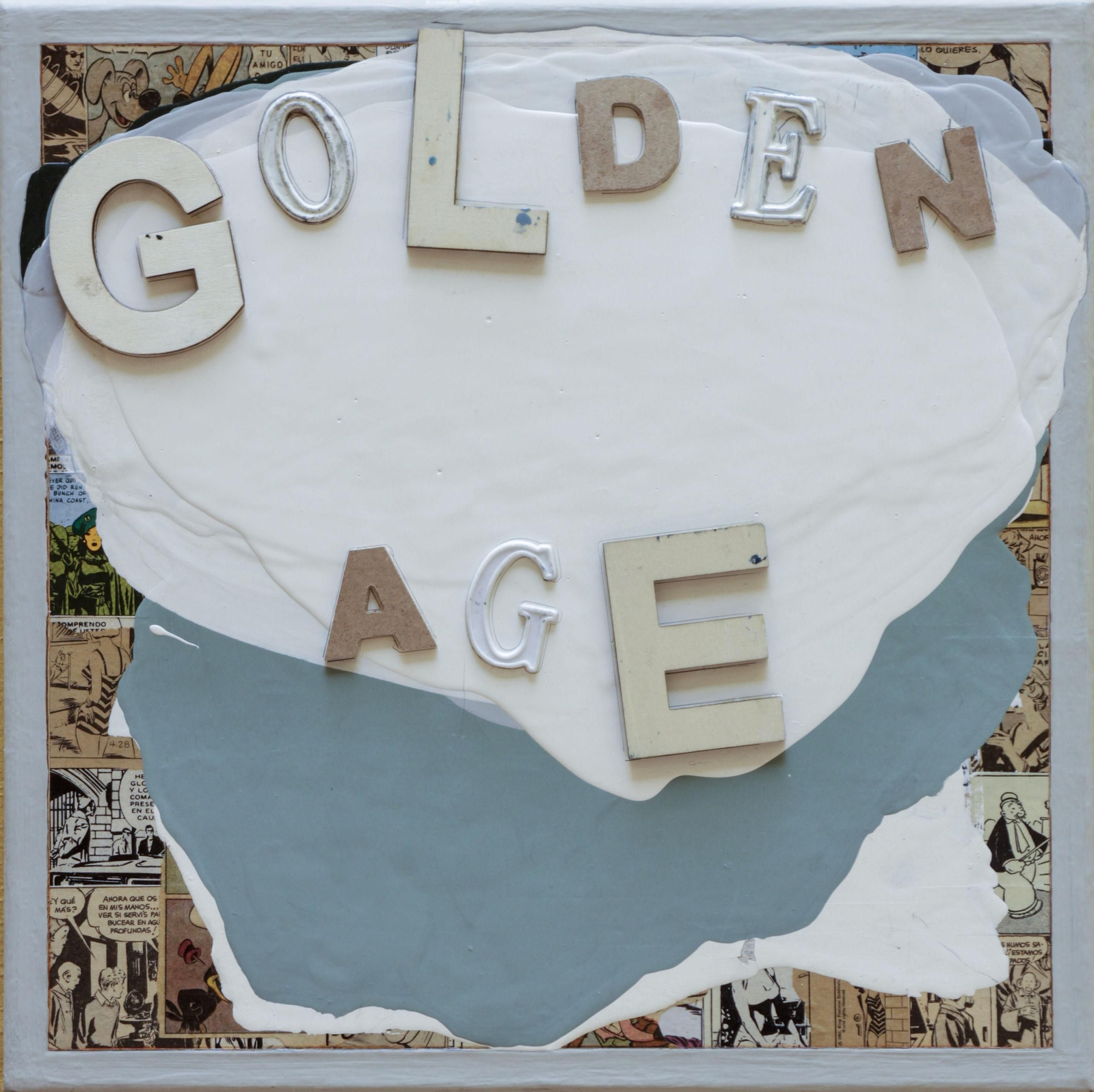 'Golden Age', una de las obras de Ricardo Cadenas que dan fe la pasión del artista sevillano por el cómic clásico.