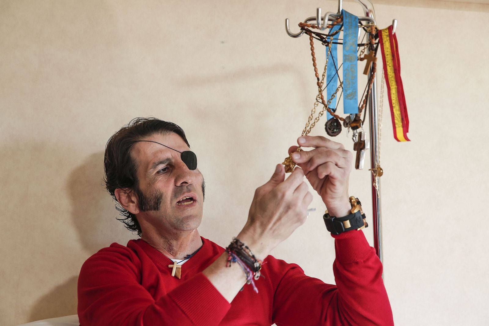 Padilla, momentos antes de abandonar el Hospital Casa de la Salud.