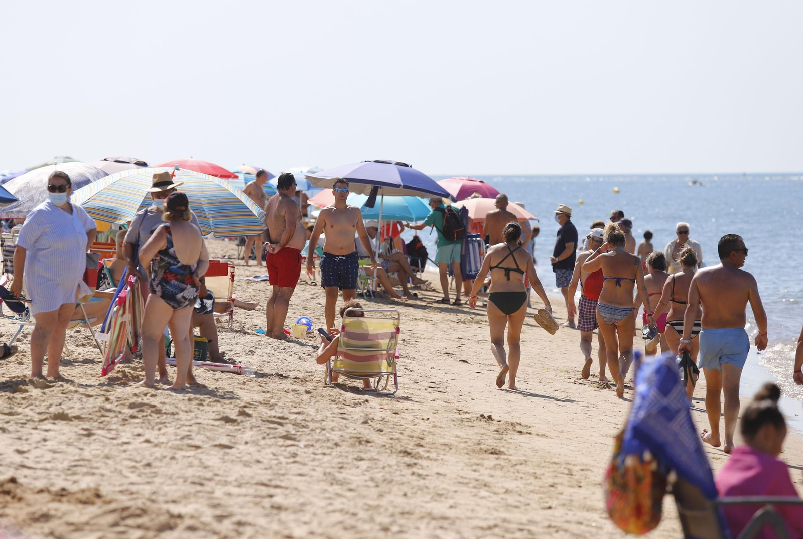 Imágenes de la jornada de playa en el Nuevo Portil